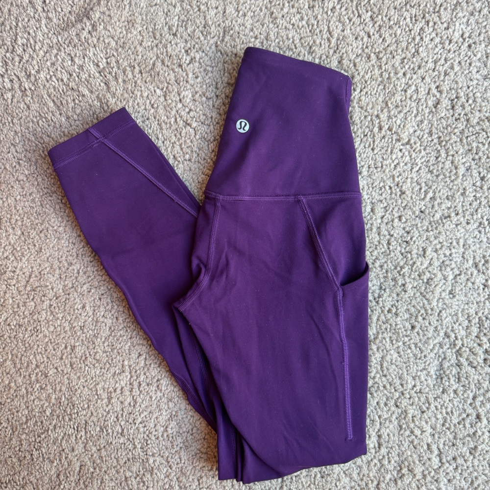 Lululemon leggings with pockets, high waisted, 23 inch inseam